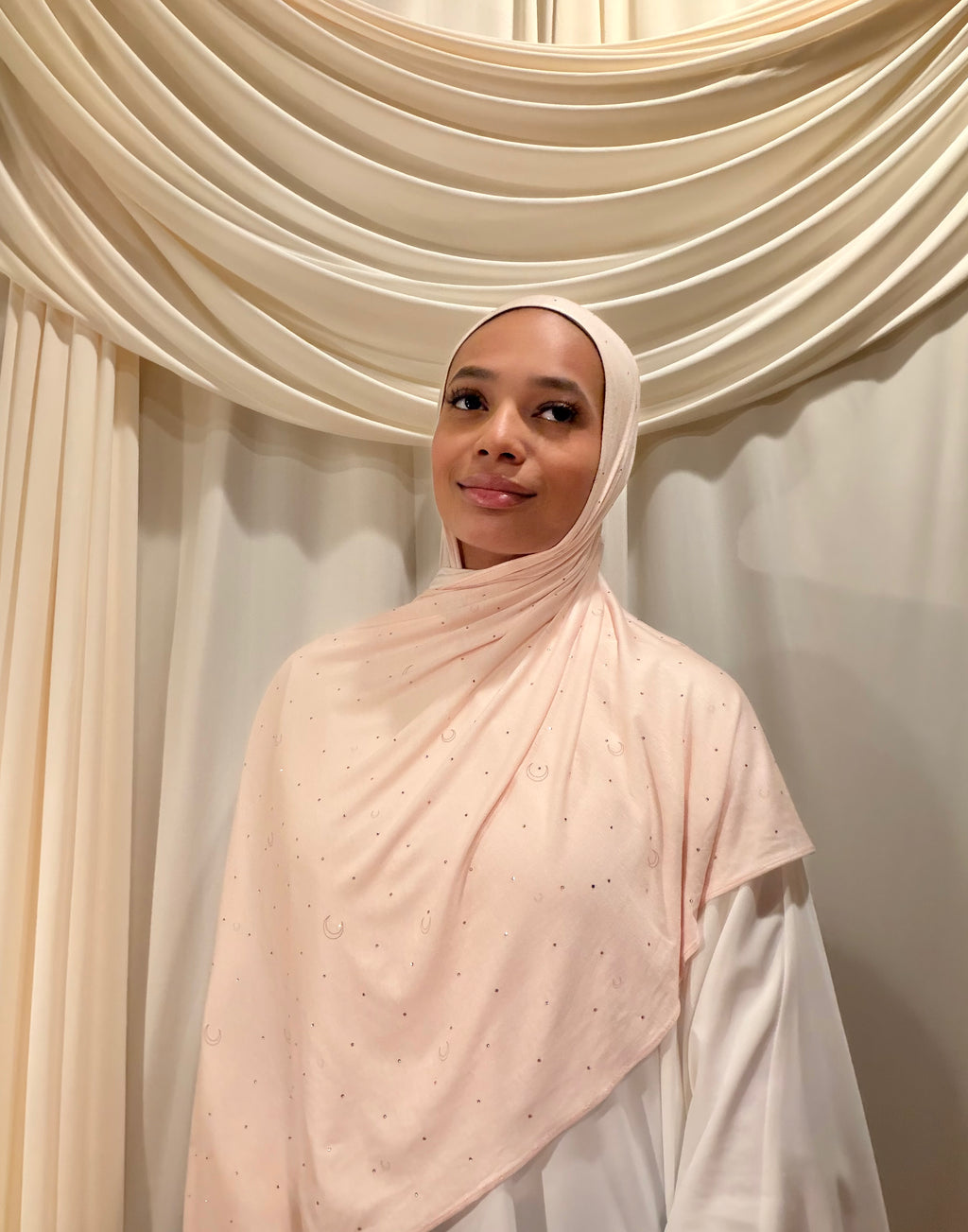 Crescent Veil- Blush